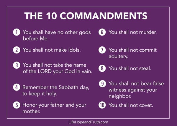 10 COMMANDMENT